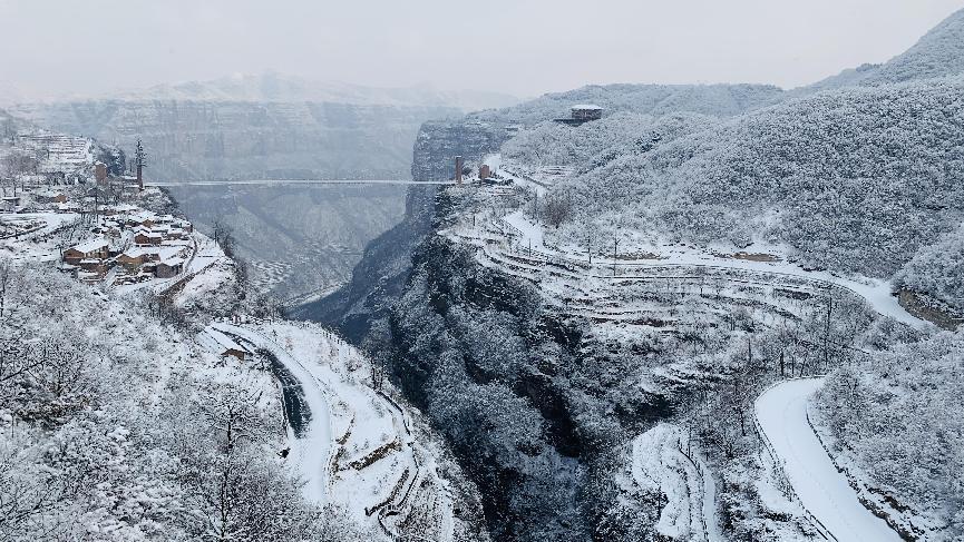 林州雪景，最新降雪的美丽与魅力